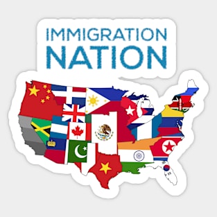 USA Immigration Nation Sticker